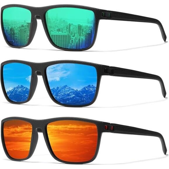 Classic Square Sunglasses Lightweight Polarized Sun Glasses  display picture 1